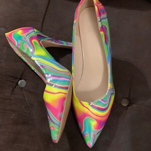 Vibrant Swirl Women's Heels